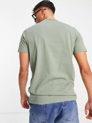 Jack & Jones - crew neck logo t-shirt in green - Image 3