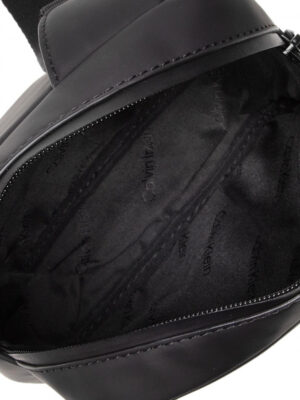 Calvin Klein - Men's Black Rubberized Conv Cross Bag Reporter S - Image 6