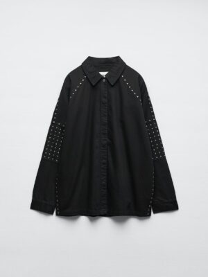 Zara - Studded Denim Jacket - Image 4