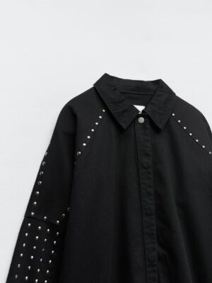 Zara - Studded Denim Jacket - Image 2