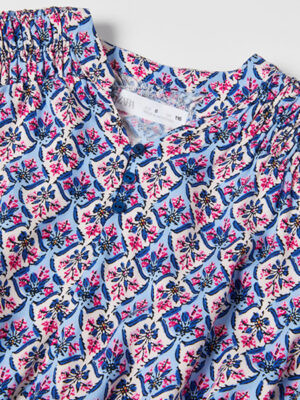 Zara - GEOMETRIC BLOUSE - Pink / Lilac - Image 3