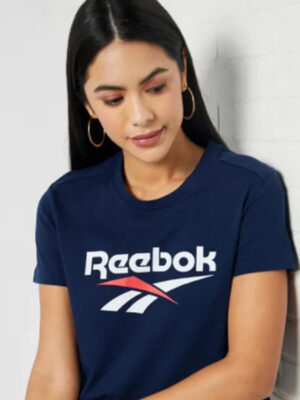 Reebok - Classics Vector Crop Top Navy - Image 3