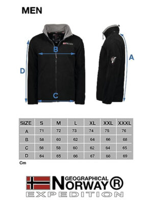 Geographical Norway - fleece jacket with concealed Hoodie - Red / Navy - Image 7