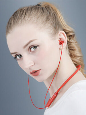 Lenovo® - HE05 Hanging Wireless Bluetooth Headphones (BT5.0) With Noise Canceling - Black - Image 2