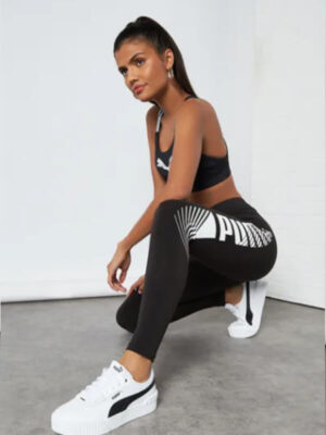 PUMA - Logo ESS Graphic Leggings Puma Black - Image 4