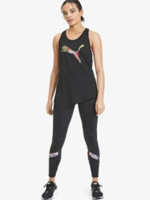 PUMA - Logo Tie Tank Top Puma Black-Q2 Cat - Image 7