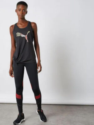 PUMA - Logo Tie Tank Top Puma Black-Q2 Cat - Image 6