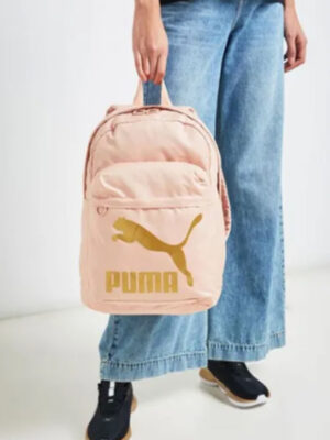 PUMA - Originals School Backpack Pink/Gold - Image 4