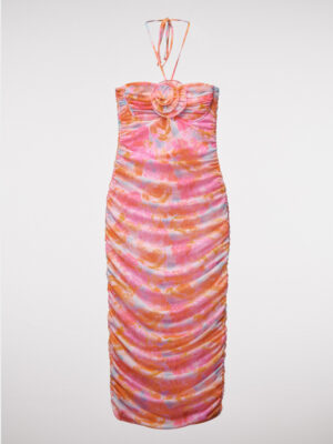 Zara - Printed Tulle Dress - p05039680 - Image 6