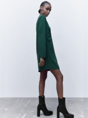 Zara - SHORT DRAPED DRESS - Image 4