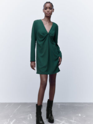 Zara - SHORT DRAPED DRESS - Image 6