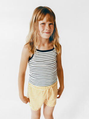 Zara - Striped Textured Bermuda Shorts - Image 3