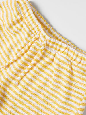 Zara - Striped Textured Bermuda Shorts - Image 2