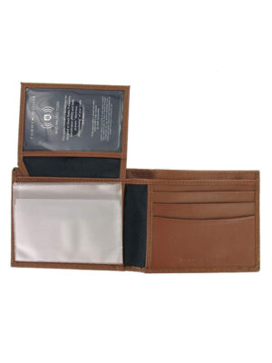 Tommy Hilfiger Men's Tan Leather - ID Holder - RFID Protected Bi-Fold Wallet - Image 3