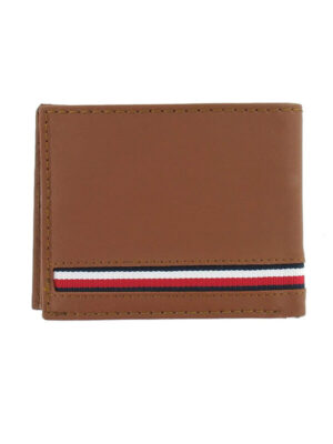Tommy Hilfiger Men's Tan Leather - ID Holder - RFID Protected Bi-Fold Wallet - Image 2