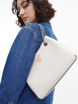 Calvin Klein - Women Shoulder Bag with Chain  - K60K610073ACF - Image 4