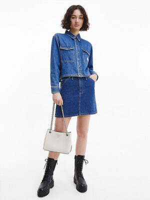 Calvin Klein - Women Shoulder Bag with Chain  - K60K610073ACF - Image 5