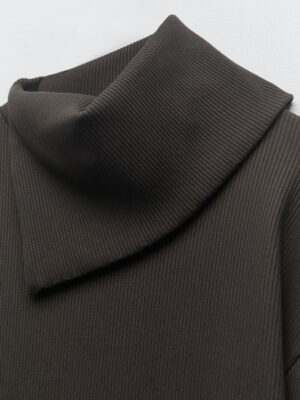 Zara - ASYMMETRIC COLLAR DRESS - Image 4
