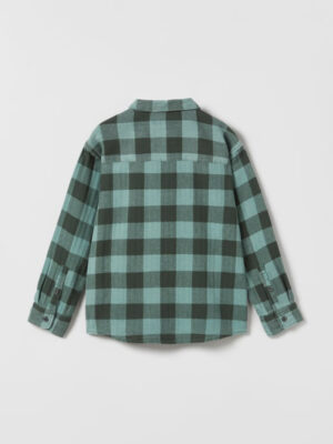 Zara - Gingham Check Herringbone Shirt - Image 3