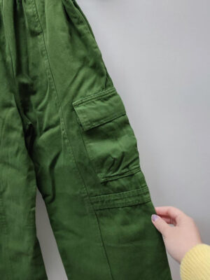 Zara - Green Wide Leg Cargo - Image 4