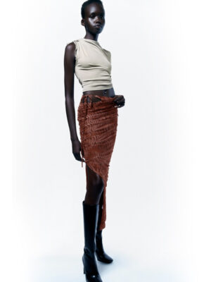 Zara - Asymmetric Cowl Top, p04688100 - Image 3